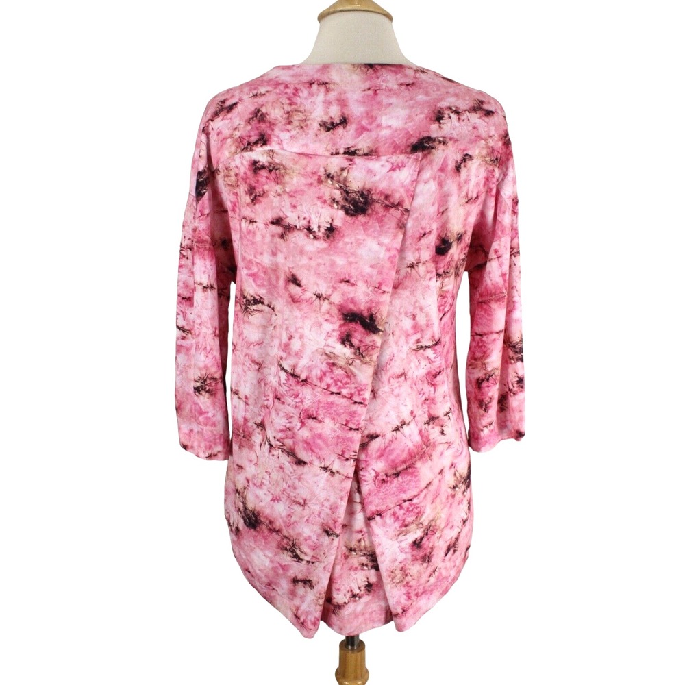 Soft Surroundings‎ Abilene Top Size XS Pink 3/4 Sleeve Stretch Rayon - Picture 4 of 9
